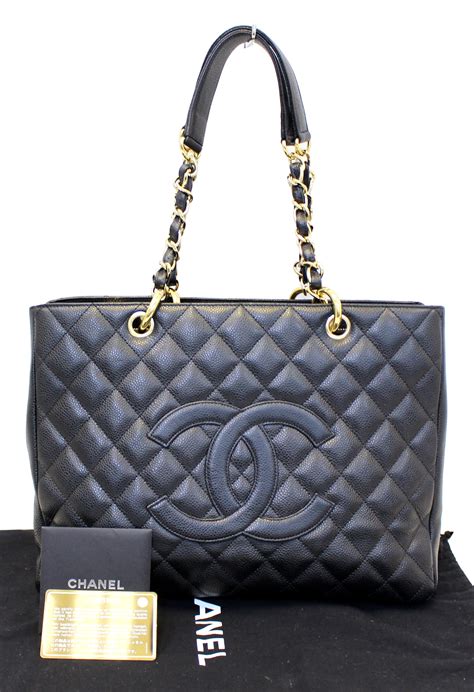 chanel large shopping bag tote|authentic chanel shopping bag.